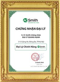 giấy chứng nhận A.O.Smith